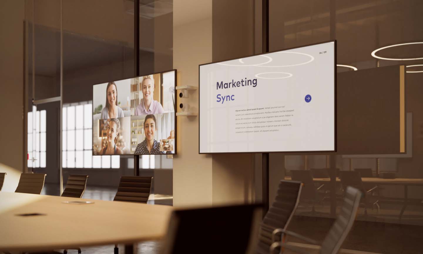 Technician inspecting and preparing security cameras for installation in a control room.