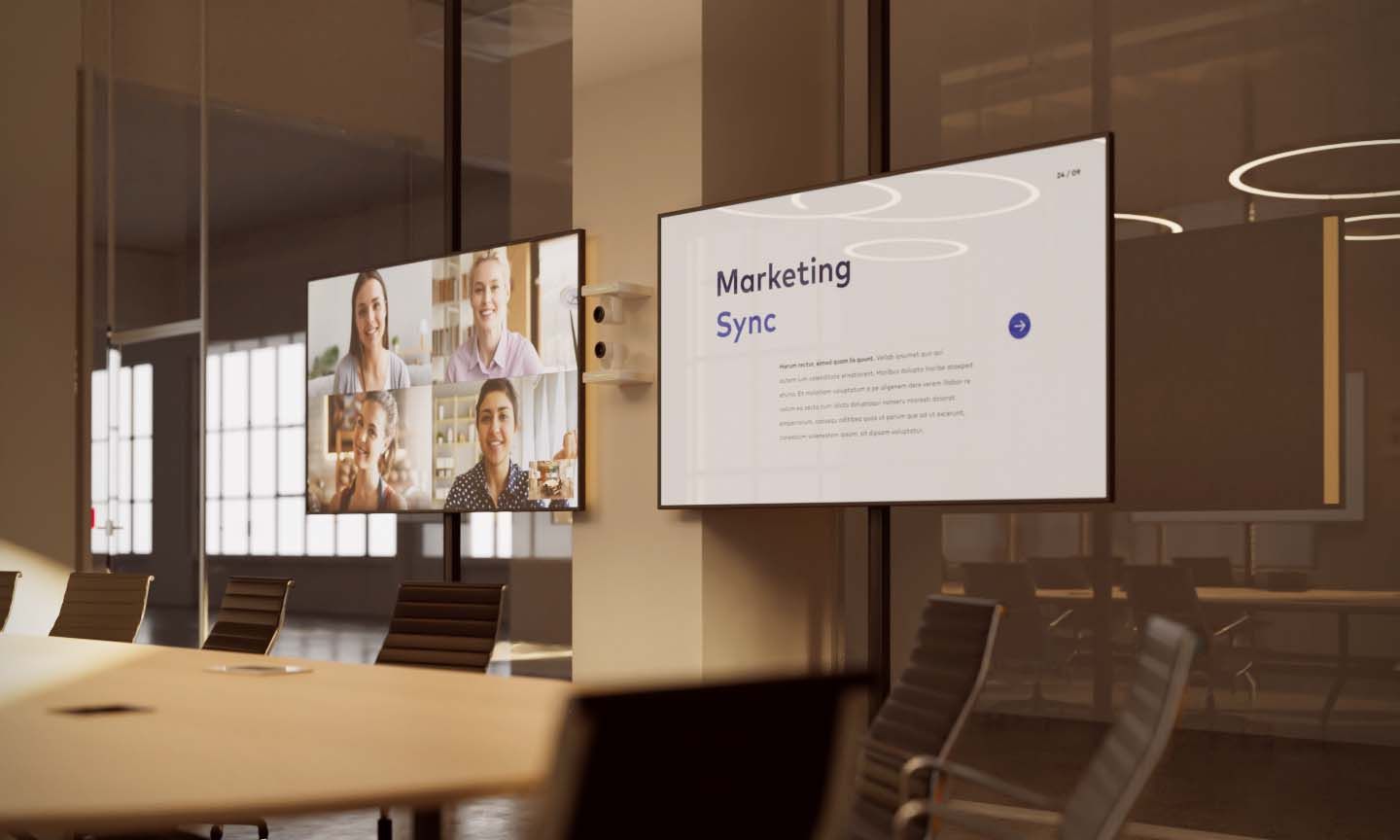 Technician inspecting and preparing security cameras for installation in a control room.